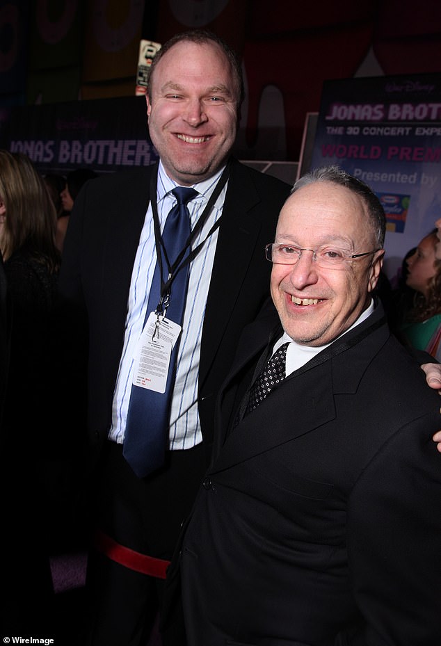 The film and television producer was known for co-creating the popular 1970s show Welcome Back, Kotter and working on several projects set in the Los Angeles punk scene of the 1980s; Pictured in February 2009 with Jim Gallagher in Hollywood.