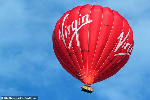 In the air: Perhaps Virgin Experience Days' most famous offering is its hot air balloon flights