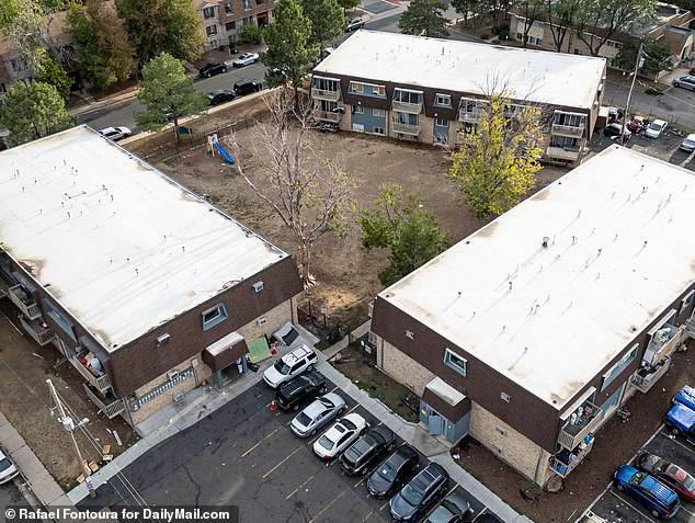 Exclusive images obtained by DailyMail.com show the interior of another apartment complex in Aurora, Colorado, taken over by the vicious Venezuelan gang Tren de Aragua, where thugs described as the 