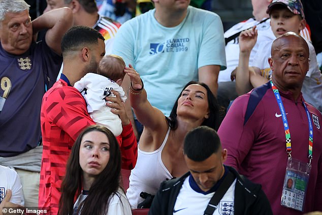 It took place on July 5, the day before England played Switzerland in the quarter-finals of the Euro 24 tournament, a match Annie (pictured) attended.