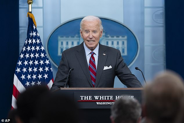 President Joe Biden, pictured Oct. 4, also warned that the November election might not be peaceful, but said he was confident it would be free and fair. He pointed to Trump's rhetoric about 2020 and called it 