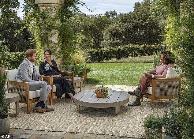 The explosive talk of the Duke and Duchess of Sussex with Oprah Winfrey in March 2021