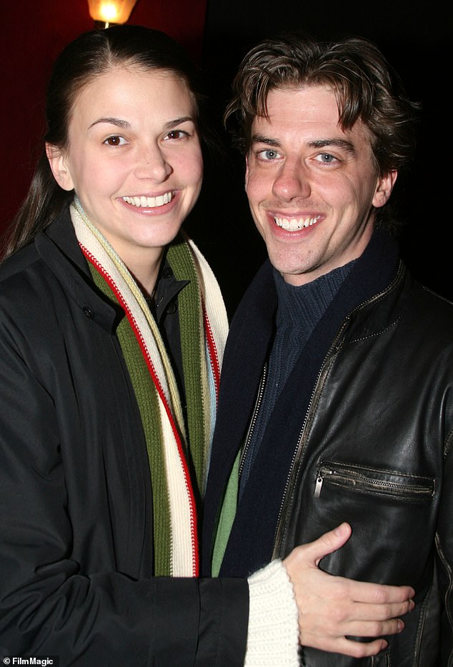 Sutton was previously married to her first husband, Tony winner Christian Borle, 51, from 2006 to 2009; the former couple photographed in 2006 in New York