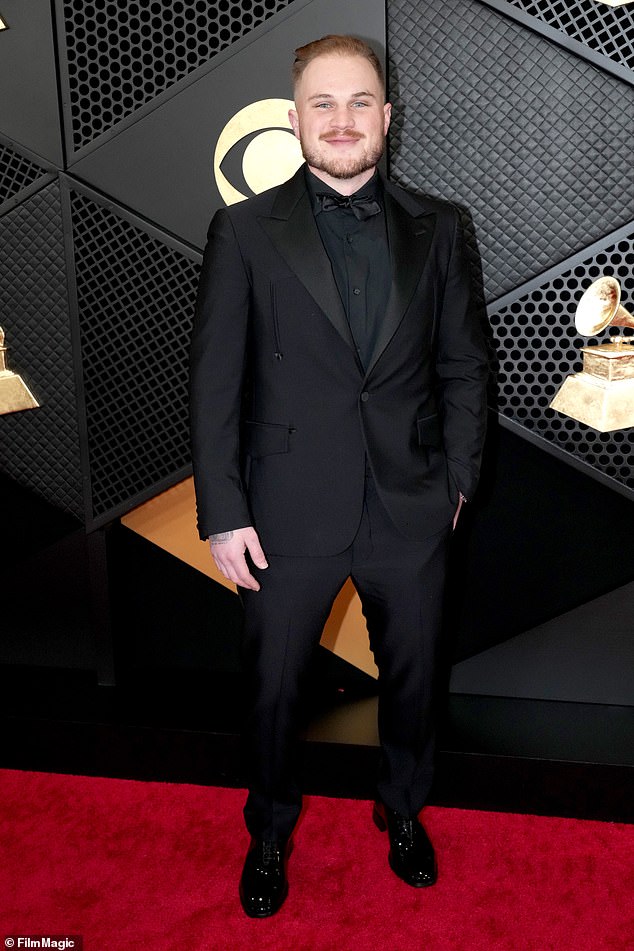 Zach, pictured at the Grammys in February 2024, announced their split in a statement on Instagram and said he has had a 