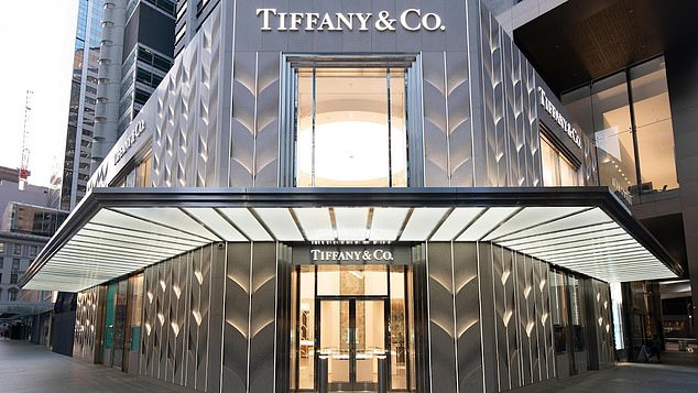 Staff and security at the Tiffany store in Sydney (pictured) acted quickly to help two women in distress.