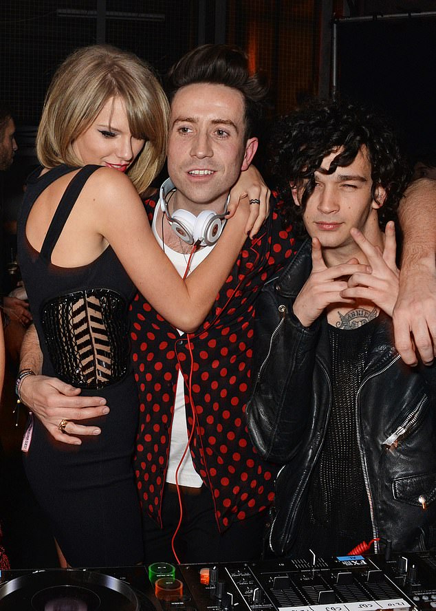 Taylor and Matt, pictured here with Nick Grimshaw in 2015, dated briefly in 2023.