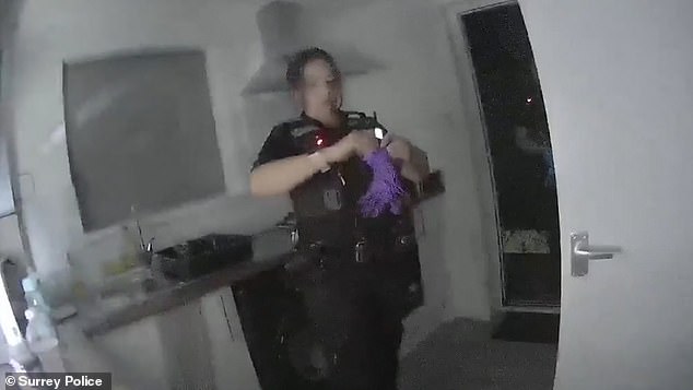 Footage shows police breaking into Sara Sharif's home