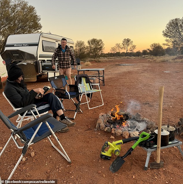 Michelle Gilmore and her family were terrified by footprints around their campsite