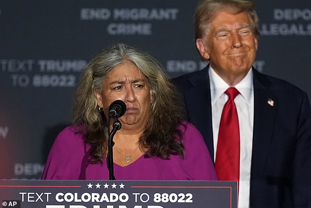 Romero was one of the guests when Trump spoke to a crowd of thousands of MAGA faithful in Aurora, Colorado, where he announced a new illegal immigrant operation named after the city.