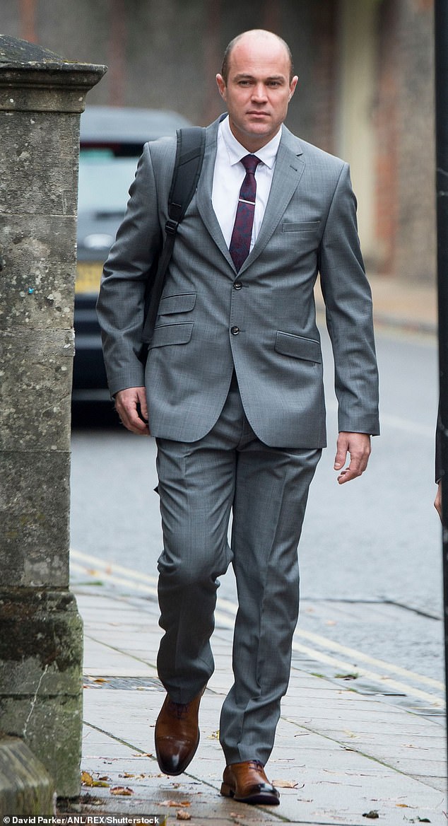 Cilliers pictured in 2017 arriving at Winchester Crown Court. He continued to swear innocence and initially refused to sign the divorce papers.