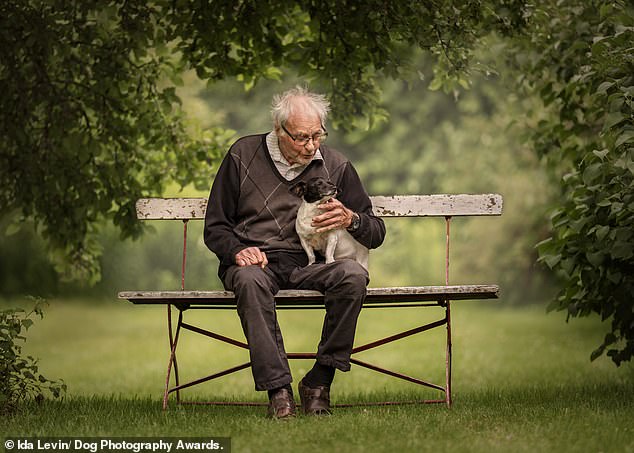 Ida Levin from Sweden obtained second place in the Dogs and People category with this photograph. Rune, 90, is pictured with his dog Hajen, who he says is his only happiness in life.