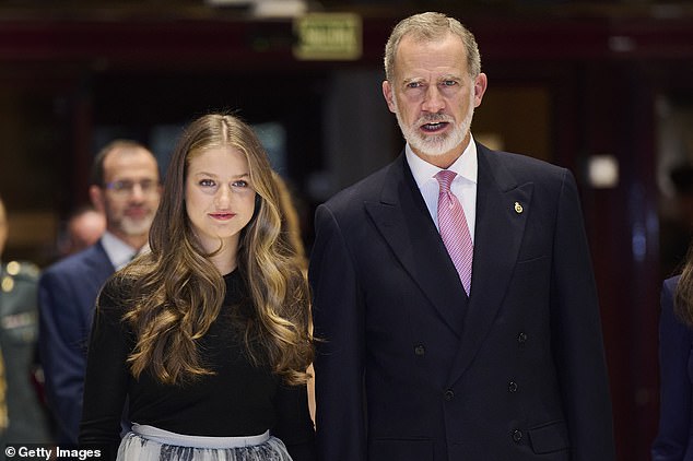 King Felipe and Leonor shared a father-daughter moment at the concert