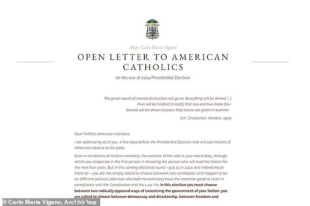 1729812898 442 Archbishops ungodly statement about Kamala Harris after being excommunicated by