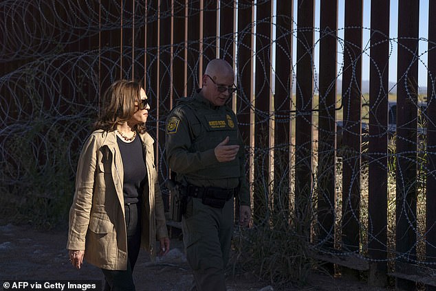 It was the second time that the vice president visited the border during her term.