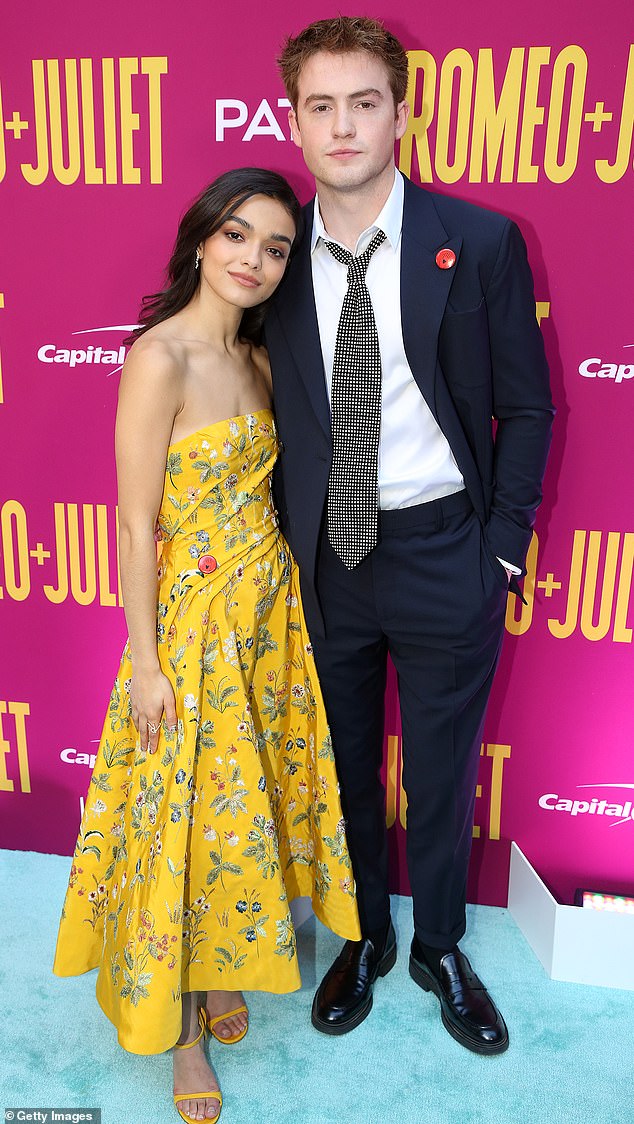 The 23-year-old actress and singer, who plays Juliet in the play, was joined by her co-star Kit Connor, 20, her corresponding Romeo.