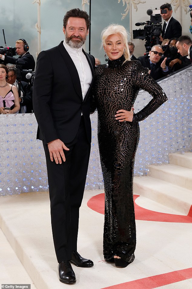 This comes a year after Jackman and his wife Deborra-Lee Furness called it quits after nearly three decades together; photographed in May 2023 in New York City