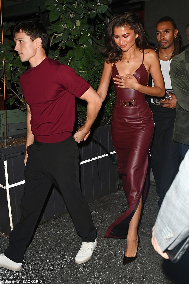 The power couple dressed to the nines as they celebrated the launch of the 28-year-old Spider-Man: No Way Home star's Bero non-alcoholic beer.