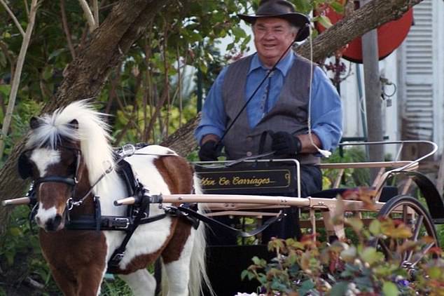 Mr Dobbin (pictured) was a prominent Sydney miniature horse breeder and manufacturer of sulkies, which are light carts used for harness racing.