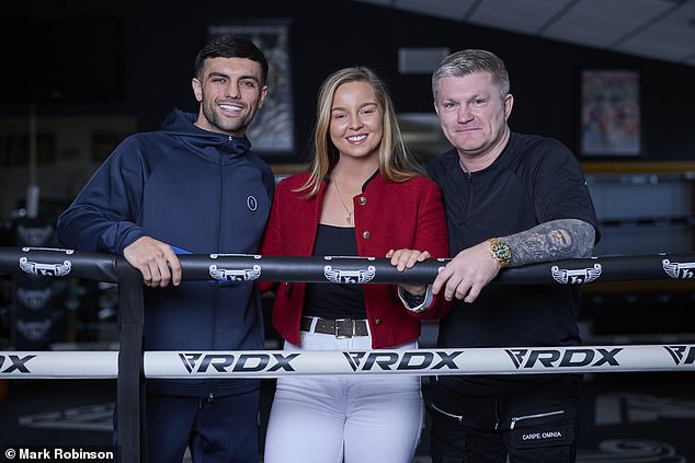 Mail Sport's Charlotte Daly (C) spoke to Hatton and Jack Catterall ahead of the latter's fight.