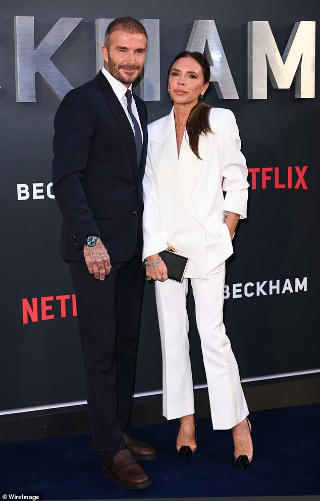 Victoria and David Beckham at the UK premiere of the Netflix series 'Beckham'