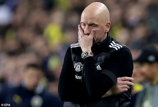 Erik ten Hag's team drew 1-1 against Fenerbahçe on Thursday in the Europa League