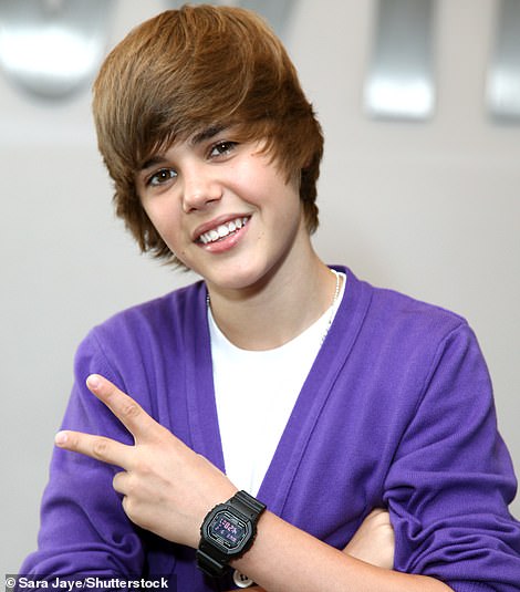 Bieber seen in 2009 at a fan event.