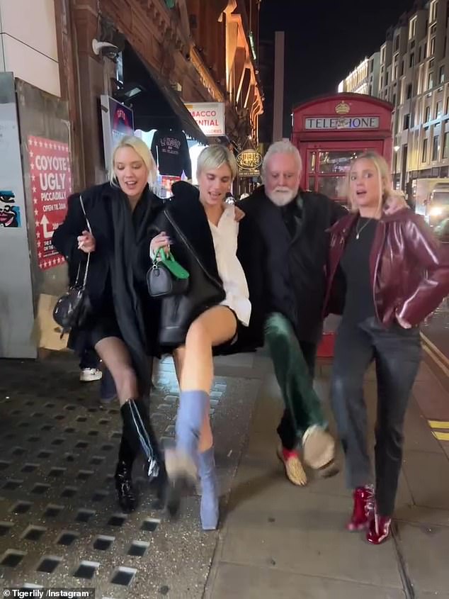 Tigerlily captioned the post: 'Da da daaaa da da da daaaa BDE big idiot energy. Last night I toured Soho with these monsters.