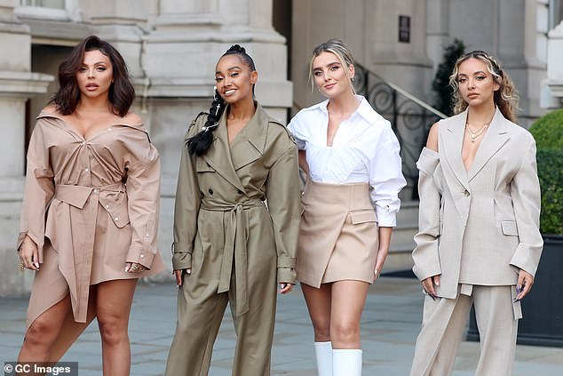 The last time Jade was on the show, she performed with her former bandmates Jesy Nelson, Leigh-Anne Pinnock and Perrie Edwards in 2020, just months before Jesy left the band (from right to left: Jade, Perrie, Leigh- Anne, Jesy).