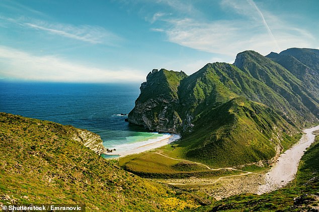 Oman is home to some bright green places, Kate points out. Pictured is Al Mughsail Salalah.