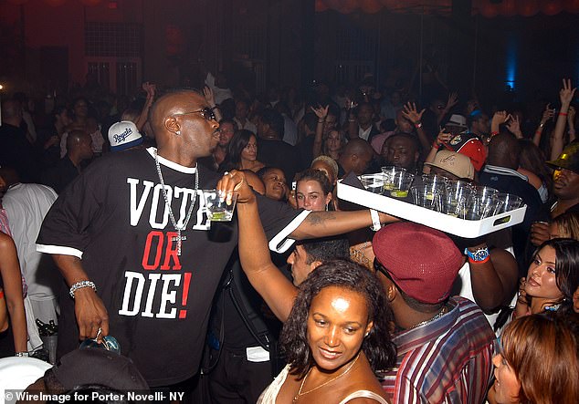 The Post reports that it has seen footage of star-studded after-parties thrown by Diddy, following the 2004 and 2005 MTV VMAs in Miami and the 2005 Super Bowl in Jacksonville, among others. Pictured: Diddy at his 2004 VMAs after-party.