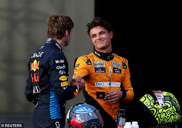 Norris stated that he is learning from Verstappen and admits that the Dutchman sets the tone