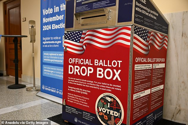 A drop box to cast votes in San Francisco