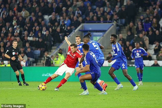 The 32-year-old produced a stunning shot on the turn to shock the Foxes at the King Power Stadium.