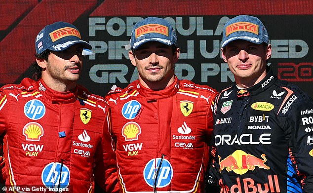 Verstappen took third place on the podium at the United States Grand Prix in Austin last week.