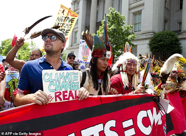 The veteran climate activist pleaded with his 61.2 million Instagram followers to vote for Harris.