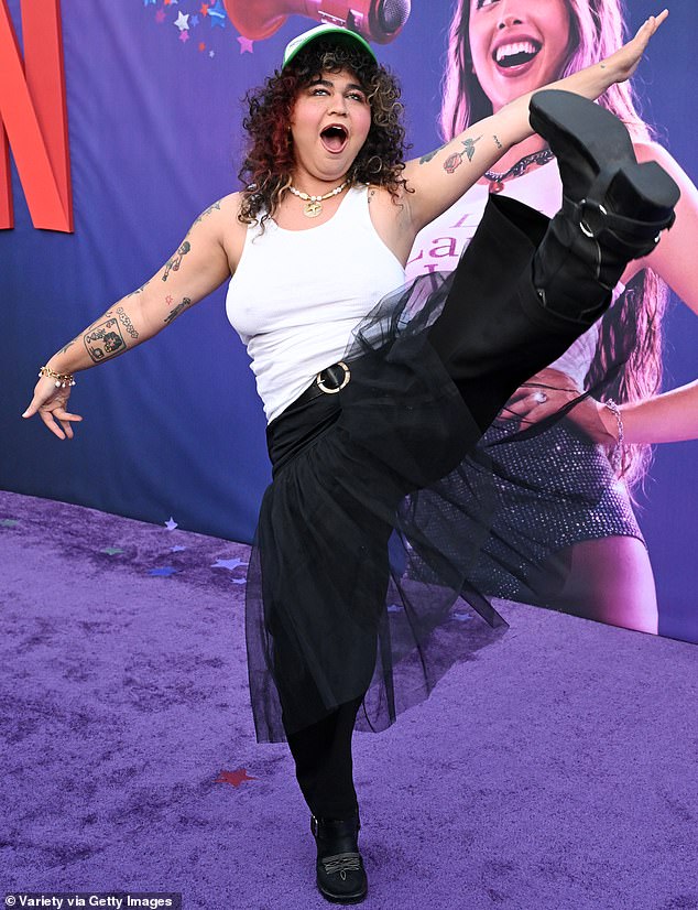 Remi Wolf, who competed on American Idol as a high school senior a decade ago, showed off her showmanship at the premiere with a high kick.