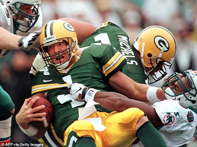 The three-time MVP spent 16 seasons in Green Bay and won the Super Bowl in 1997.