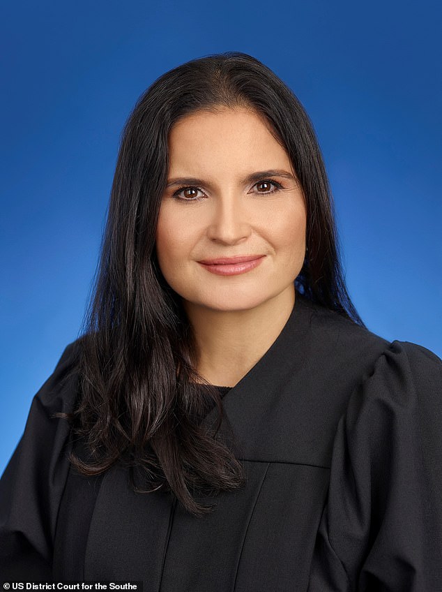 Swift's legal team denied the allegations and sought dismissal, but Judge Aileen Cannon (pictured), appointed by former President Donald Trump to the District Court in 2020, kept the case alive, according to the outlet.