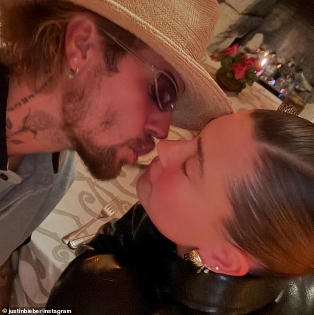 Attracting his 295 million followers, the 30-year-old music artist uploaded a carousel of snaps in which he got close to the 27-year-old model.