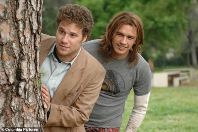 The former friends collaborated on several films together early on; Pictured in a scene from Pineapple Express from 2008.