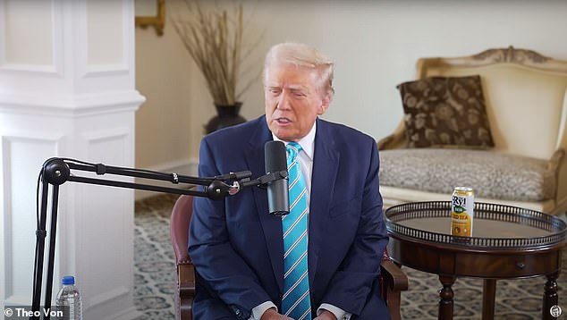 Trump appeared on This Past Weekend with Theo Von on August 20, in a video that has been viewed at least 14 million times.