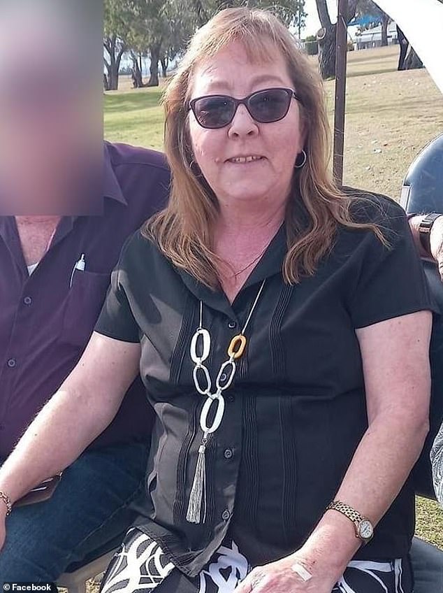 Police found Cheryl Davidson (pictured) injured before she died at the scene after emergency services were called to a property on Henry Street, in Gunnedah, central north New South Wales, around from 8:20 am yesterday.