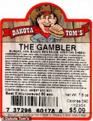 The burgers feature ingredients from BrucePac and include the group's Pepper Jack and Bacon cheeseburgers, and a ground round known as the Gambler.