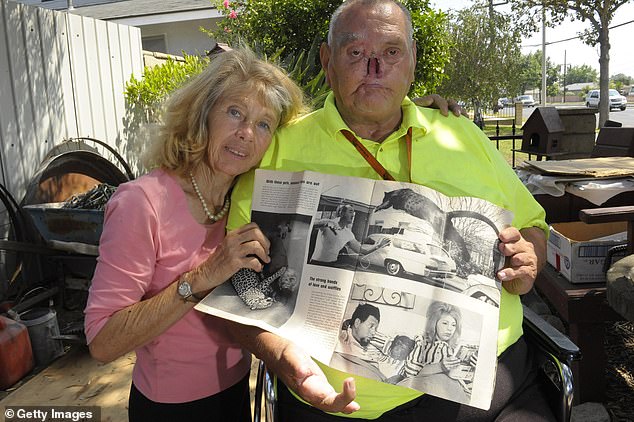 LaDonna and St James Davis in July 2008 at their home in West Covina, California, talking about their love of cars and missing chimpanzee 'boy' Moe.