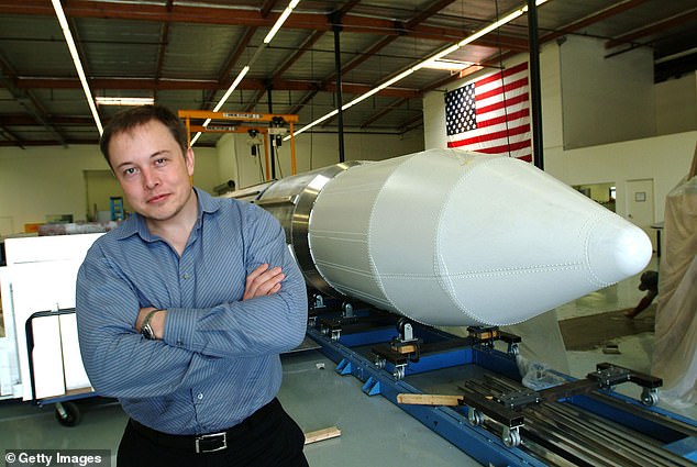 Elon's brother Kimbal publicly acknowledged that the couple was illegal in the country in the Zip2 era during a 2013 interview. The brothers received work authorizations in 1997 (pictured: Elon Musk in 2004)