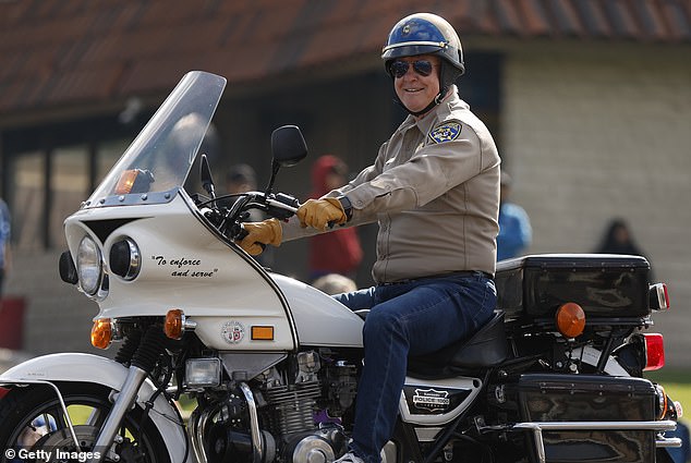 Despite playing a lawman in his biggest screen role, he found himself in legal trouble almost a decade and a half ago; He is photographed in Thousand Oaks in May.