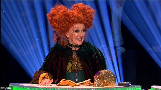 Week six meant it was Halloween Week, so everyone dressed up in their best costumes, including head judge Shirley, who emulated Winifred Sanderson from Hocus Pocus.