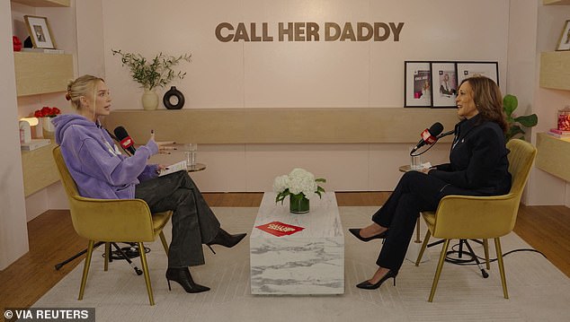 By comparison, Kamala Harris' appearance on the Call her Daddy podcast with Alix Earle has logged just 685,000 views in the two weeks since it was posted.