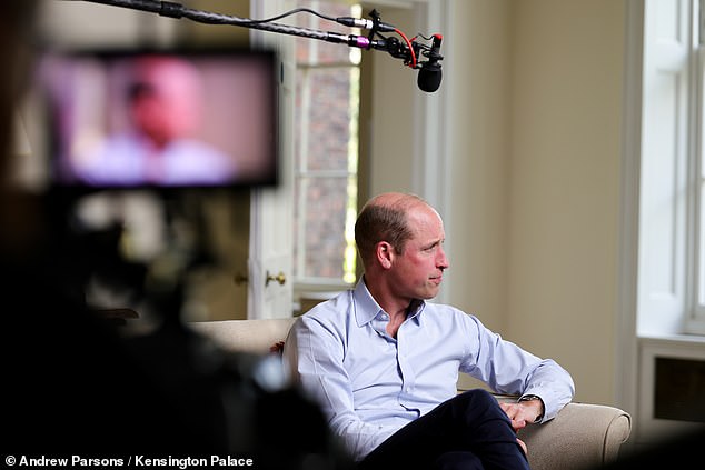 The Prince of Wales behind the scenes filming a documentary for the Homewards Campaign