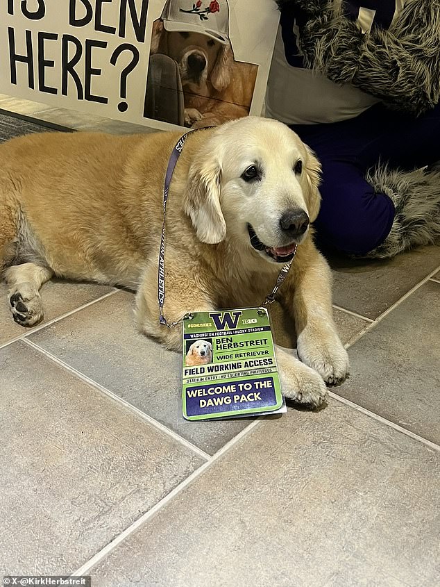 Ben was back on the road this weekend when he was presented with an adorable badge.